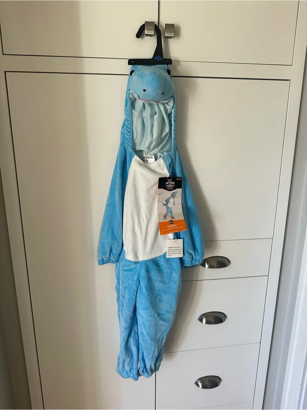 Hyde and Eek toddler 18-24M Blue Shark Hooded Costume NWT